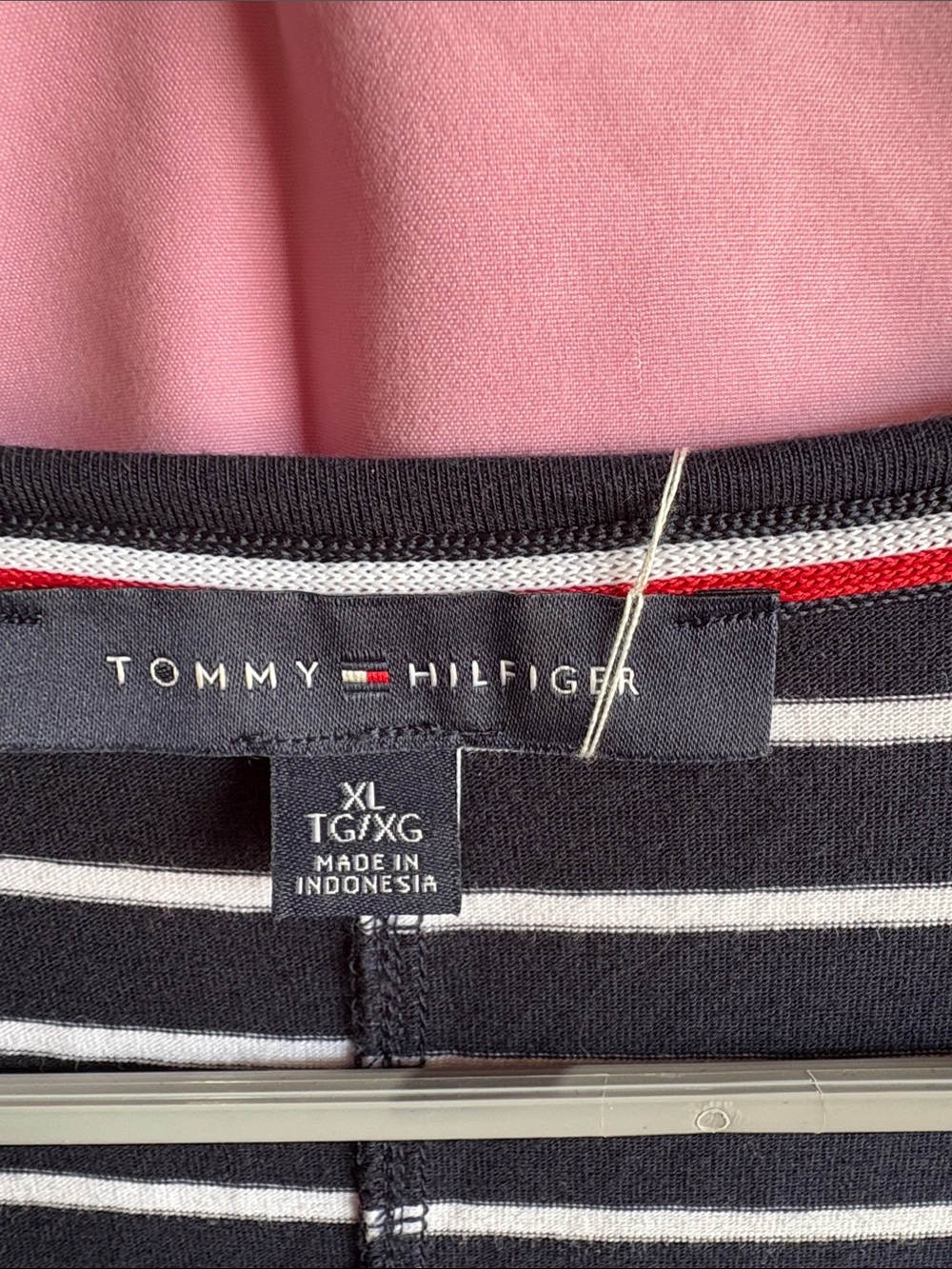 Tommy Hilfiger Navy, White & Red Striped Long dress - Picture 2 of 2